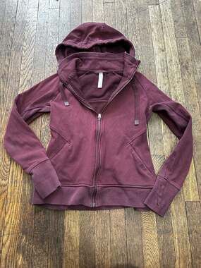 Athleta Women's Triumph Full-Zip Hoodie Burgundy Size Small
